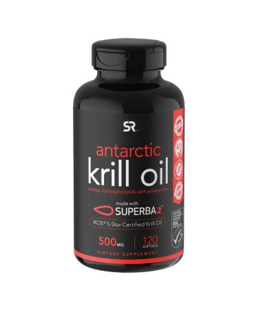 Sports Research SUPERBA 2 Antarctic Krill Oil with Astaxanthin 500 mg 120 Softgels