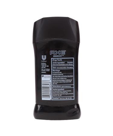 Axe Anarchy 2.70 oz Anti-Perspirant Invisible Solid - Pack of 6 - Buy Online on GoSupps.com