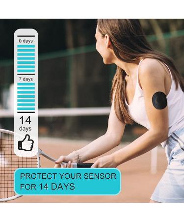 30 PCS Waterproof Sensor Covers for Freestyle Libre - Sweatproof Adhesive Patches for CGM Protection (Black) - No Glue in Center - Buy Online on GoSupps.com