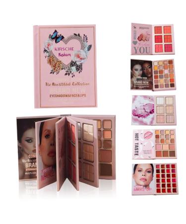 Palette de maquillage professionnelle multicolore avec finis paillet s mats et nacr s pour fards paupi res highlighter blush et rouge l vres. Palette de maquillage 5 couches.