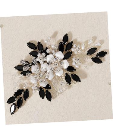 Beaupretty the pearl flower comb Bride hair side comb Bridal hair side comb wedding hair accessories hair decor for wedding Hair fork the flowers Wedding Supplies rhinestones Accessories - Buy Online on GoSupps.com