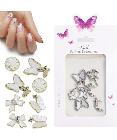 Butterflies for Nails | Gemstones for Nails Nail Charm Nail Butterflies Charm for Acrylic Nails DIY Craft Nail Art Accessories Dalian - Buy Online on GoSupps.com