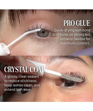 Lilac St PRO Lash Glue & Crystal Coat - Long Lasting Fast Drying Waterproof Vegan Lash Sealant for Extended Wear & Clean Lashes - Buy Online on GoSupps.com