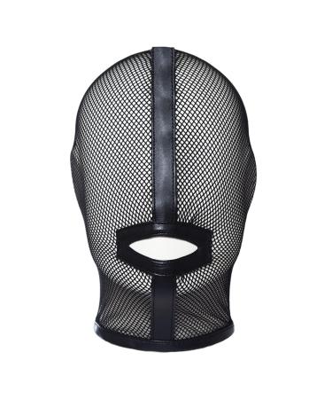 Head Masks Lacing Adjustable Head Hood Bar Stage Head Hood Funny Mesh Hollow Out Masks