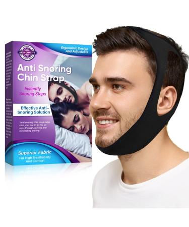 Anti Snoring Chin Strap Adjustable and Breathable Anti Snoring Devices to Stop Snoring and Keep Mouth Closed Effective Snoring Solution for Women and Men