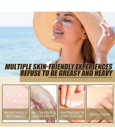 ADERN Korean Sunscreen Spf 50 Face | Spf 50 Face Moisturiser | Rice Probiotic Sunscreen | Moisturizing Sunblock | SPF 50+ Sunscreen with Rice Extracts | UVA & UVB Protetion Suncream for Body and Face - Buy Online on GoSupps.com