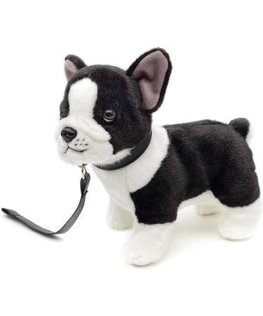 Buy Uni Toys Black & White French Bulldog Plush Toy with Leash 25 cm Cuddly Dog for Kids International Shipping Available - Buy Online on GoSupps.com