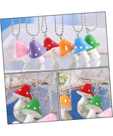 Holibanna 1pc Mushroom Necklace Bead Necklace Beaded Necklaces Accessories Simple and Stylish Red Resin - Buy Online on GoSupps.com