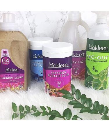 Biokleen Laundry Detergent Liquid - Eco-Friendly Non-Toxic Plant-Based 64 Fl Oz (Pack of 6) | Concentrated & Fragrance-Free - Buy Online on GoSupps.com