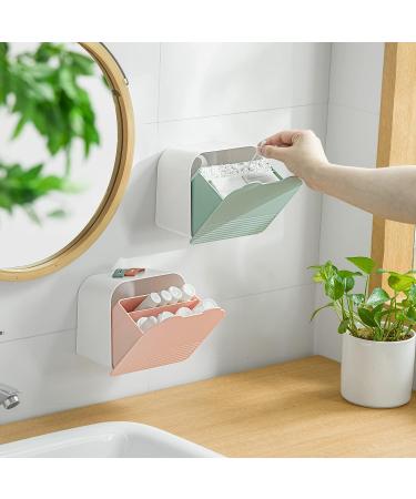 Sanitary Napkin Storage Organizer Bag | Female Pad Holder for Girls, Ladies, Women | Bathroom Container for Cotton Swabs - Green - Buy Online on GoSupps.com