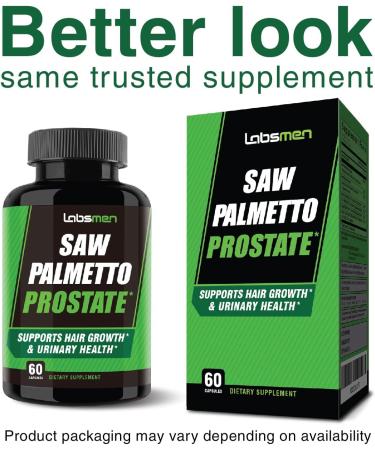 Saw Palmetto Prostate Supplement for Men - 1235mg Extra Strength DHT Blocker for Prostate Support, Hair Regrowth, and Hair Loss Prevention - 2 Months Supply - Buy Online on GoSupps.com