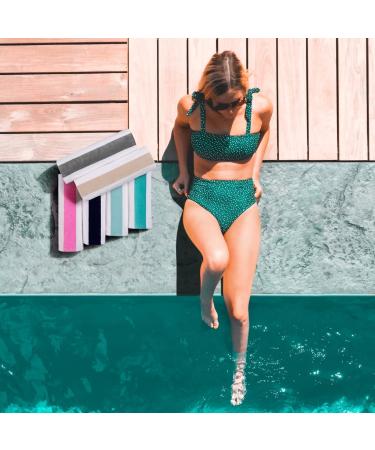 LULUHOME Plush Oversized Beach Towel - 36 x 70 Inch Fluffy Cotton Chiffon Striped Pool Towel for Adults - Large Summer Cabana Swimming Towel - Buy Online on GoSupps.com