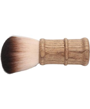 Hair Cutting Neck Dust Brush Home Salon Barber Fiber Hair Wooden Handle Face Neck Hair Dust Cleaning Brush - Buy Online on GoSupps.com
