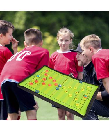 FOCCTS Magnetic Soccer Coaching Board with 26 Magnets - Portable Tactical Coaches Clipboard - Buy Online on GoSupps.com