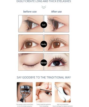 Lash Curler Heat - Electric Lash Heating Curler - Battery Operated Natural Curling Small Eyelash Curler Natural Curling Lash Curler for Eye Makeup Black - Buy Online on GoSupps.com