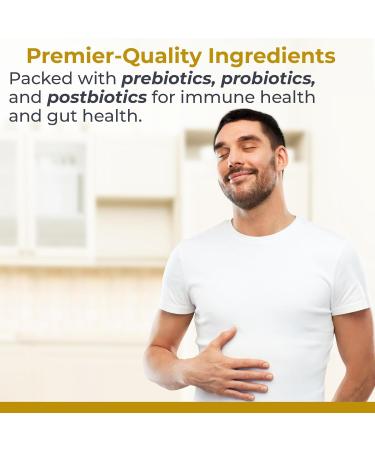Premier Research Labs Premier Probiotic - Pre Pro Post Biotics for Women & Men Quad Biotic Quadbiotic Prebiotics Probiotics Postbiotics & Phytobiotics - 30 Vegetarian Softgel Capsules - Buy Online on GoSupps.com