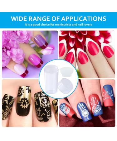 Clear Nail Art Stamper Set - Silicone French Manicure and Jelly Stamp for DIY Nail Art Accessories - Perfect for French Smile Lines - Buy Online on GoSupps.com
