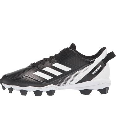 adidas Men's Icon 7 MD Baseball Shoe - Size 10 - Black/White/White - Buy Online on GoSupps.com
