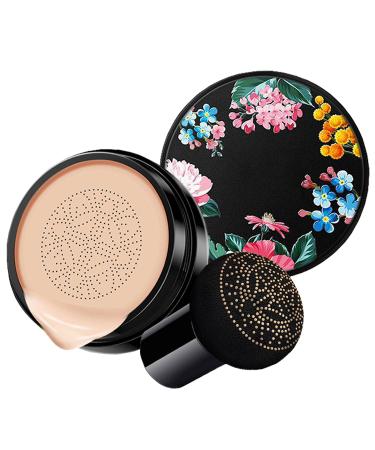 Mushroom Head Air Cushion BB Cream Concealer Lasting Nude Makeup Moisturizing Brightening Pigment CC Liquid Foundation (Natural)
