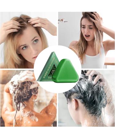  ETUCYNG Soap Shampoo Solid 3 Pieces Triangle Shampoo | Gentle Bar Control Green Oil Daily Care Scalp Types Hair Types Home Travel Bathroom - Buy Online on GoSupps.com
