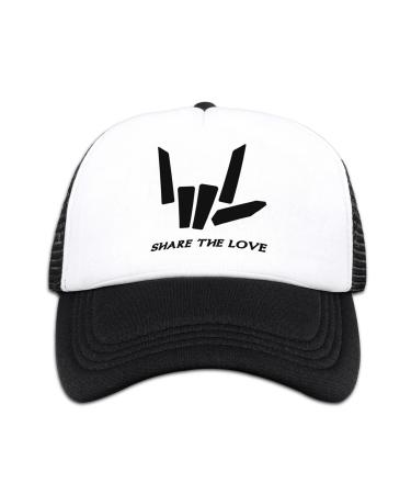 Share The Love Mesh Hats Boys' Girls Kid's Baseball Trucker Cap Adjustable Black10 2