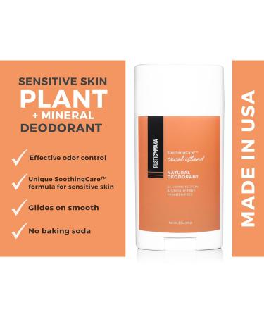 Rustic MAKA Natural Deodorant Coral Island Aluminum-Free Paraben-Free No Baking Soda Deodorant Magnesium Synthetic Fragrance-Free Cruelty-Free - Buy Online on GoSupps.com
