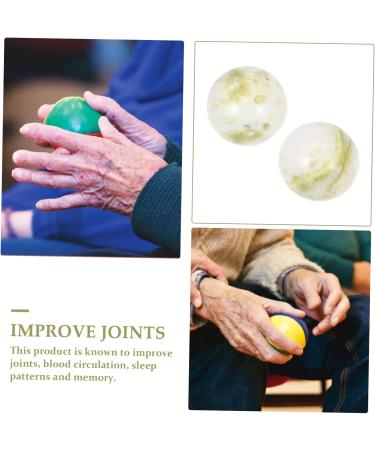 Ultechnovo Gymnastics Balls for Hand Meditation | Chinese Acupressure Exercise Balls | Fitness Gifts for Stress Relief & Health - Buy Online on GoSupps.com