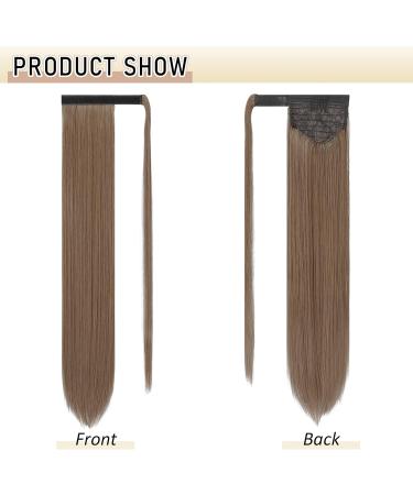 Sofeiyan Long Straight Ponytail Extension 26 inch Wrap Around Ponytail Synthetic Hair Extensions Clip in Ponytail Hairpiece for Women Light Golden Brown & Pale Golden Blonde 26 Inch Light Golden Brown & Pale Golden Blonde - Buy Online on GoSupps.com