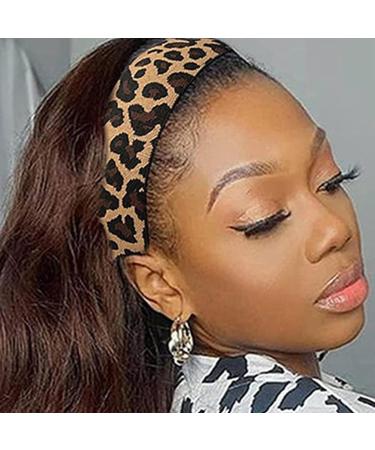 Lace Melting Bands Leopard Print Pattern Adjustable Wig Edge Laying Elastic Bands Baby Hair Elastic Bands Headband for Lace Frontal Melt Wig Edge Laying Bands 4cm - Buy Online on GoSupps.com