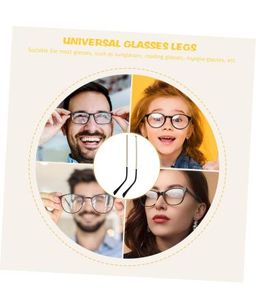 Ultechnovo Glasses Spare Parts - Black Screw Holder & Metal Bracket Replacement - 3 Pairs of Legs for Goldenx3st Frame - Buy Online on GoSupps.com