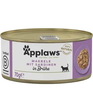 Buy Applaws Premium Wet Cat Food - Mackerel & Sardines 70g (24 Pack) - International Shipping Available - Buy Online on GoSupps.com