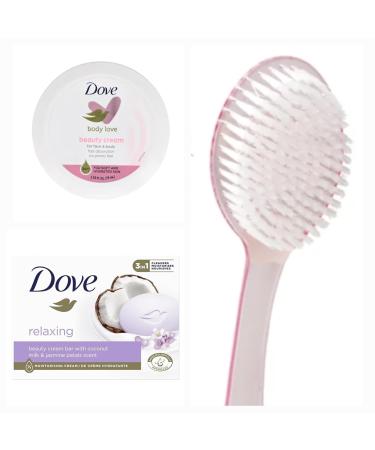 Pink Moisturizing Body Cream & Beauty Bar Shower Brush Bundle - 1 Ounce | Hydrating Skincare for Radiant Skin | International Shipping Available - Buy Online on GoSupps.com
