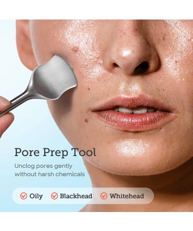 LitBear Pore Prep Tool | Blackhead Remover & Pimple Popper Kit | Stainless Steel Extraction Tool for Acne, Whitehead, Blemish & Comedone - Buy Online on GoSupps.com