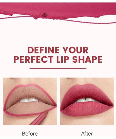  Erinde Erinde matte waterproof rotating lip liner lip liner liner permanent lip liner liner lip liner liner lip liner long lasting smooth lipstick pink lipstick - Buy Online on GoSupps.com