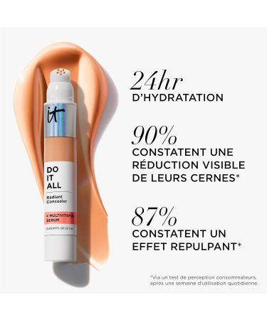 IT Cosmetics DO IT ALL Concealer Correcteur + Boosteur d' clat Longue Dur e Effet Repulpant Anti-Cernes Teint Lumineux Formul avec un S rum Multivitamin Tous Types de Peau 7 ml Light Neutral - Buy Online on GoSupps.com