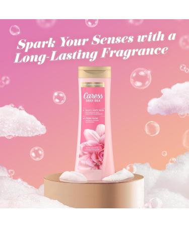 Caress Body Wash for Women Daily Silk White Peach & Orange Blossom Shower Gel Body Wash Moisturizing for Noticeably Silky Soft Skin 20 fl oz 4 Pack - Buy Online on GoSupps.com