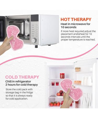 MIVORA Cooling Gel Mask - Hot Cold Therapy for Puffy Eyes, Migraines, Dark Circles - Reusable Sinus Pain Relief - Light Blue-Facebook - Buy Online on GoSupps.com