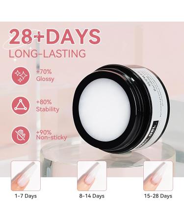 SUPWEE Solid Builder Gel for Nails Kit Clear White 3D Sculpture Nail Gel Non-Stick Hand Nail Extension Gel for Carving Patterns Decoration Nail Strengthen Nail Art Salon Home S-192 - Buy Online on GoSupps.com