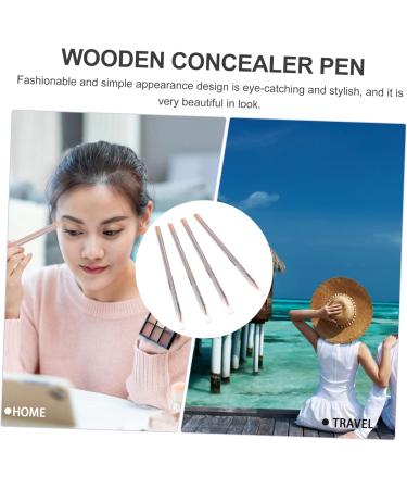 SKISUNO 4pcs Concealer Pen Makeup Concealer for Cover up Makeup Concealer Highlighter Stick Wooden Ivory - Buy Online on GoSupps.com