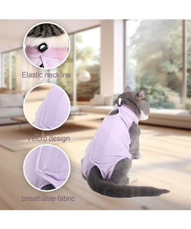 Tomtary Cat Surgical Recovery Suit Professional Cat Surgery Recovery Suit Anti Licking Cat Vest Body Suits Medical Care Cone Collar Alternatives Suit for Cats Weaning Wounds Skin Diseases(Purple M) - Buy Online on GoSupps.com