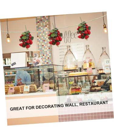 Zerodeko Simulation Blueberry Faux Strawberries Household Decor Fake Fruit Photo Props Decor for Home Faux Strawberry Christmas Decor Strawberry Lantern Foam Red Artificial Model Red 29.00X12.00X5.00CM - Buy Online on GoSupps.com