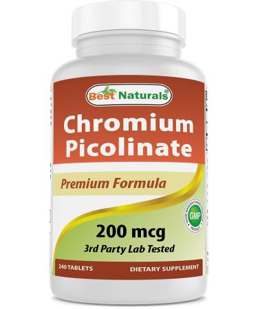 Best Naturals Chromium Picolinate Tablet, 200 mcg, 240 Count - Buy Online on GoSupps.com