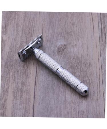 Safe Double-Edge Safety Razor for Men - No Razor Burns Textured Design Solid Wood Handle - Premium Shaving Experience - Buy Online on GoSupps.com