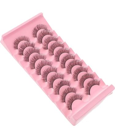 FOMIYES 50 Pairs False Eyelashes Eyelash False Lashes Wispy Fake Lashes Women Natural Eyelashes Makeup False Eyelashes Fake Eyelashes Imitation Makeup Tools Miss European and American - Buy Online on GoSupps.com