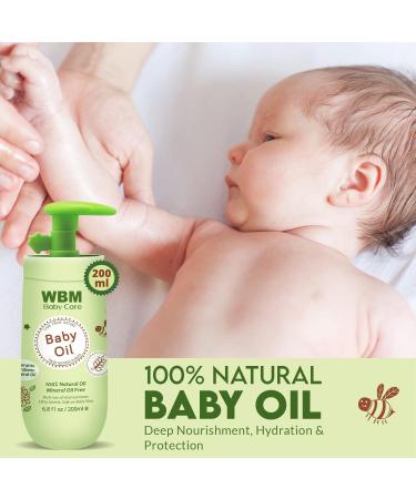 Buy WBM Baby Oil & Lotion Set | 100% Natural Newborn Skin Care with Vitamin E - Moisturizing & Nourishing Essentials - Buy Online on GoSupps.com