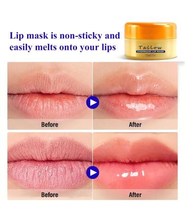 Beef Tallow Lip Mask Hydrating & Glossy Lip Balm and Lip Sleeping Mask with Shea Butter Lip Balm Treatment for Very Dry Chapped Lips Lip Lightening & Plumping with Instant Hydration Self Care - Buy Online on GoSupps.com