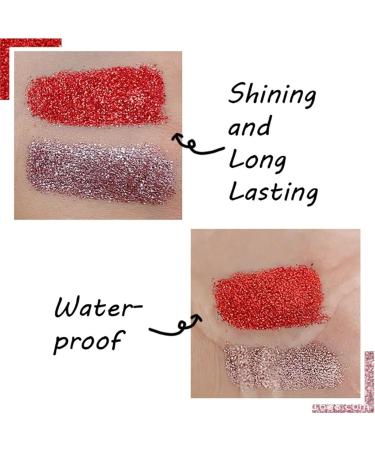 Sheglittary Glitter Lip Kit | 4 Colors Diamond Lipgloss for Women | High Pigment Non-Stick Glitter Lipstick | International Shipping - Buy Online on GoSupps.com