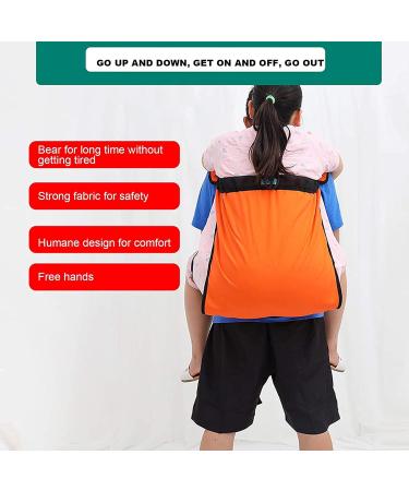 Patient Lift Sling Carrier Transferring Belt Stairs Wheelchair Lift Sling Hiking Back Pack Belt for The Elderly Pets Big-Kid (Orange) Large Size Small Size - Buy Online on GoSupps.com