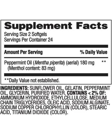 Equate Peppermint Oil Softgels 48 Count - Dietary Supplement for Enhanced Digestive Health Natural Peppermint Extract Supports Gastrointestinal Comfort + Create Sticker - Buy Online on GoSupps.com