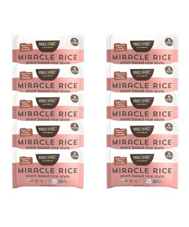 Miracle Noodle Miracle Rice - Plant Based Shirataki Rice, Keto, Vegan, Gluten-Free, Low Carb, Paleo, Dairy Free, Low Calories - 8 Ounce (Pack of 10)